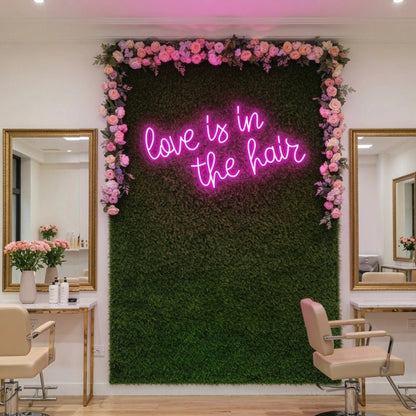 Love Is In The Hair LED Neon Sign Home Decor - Shineneon