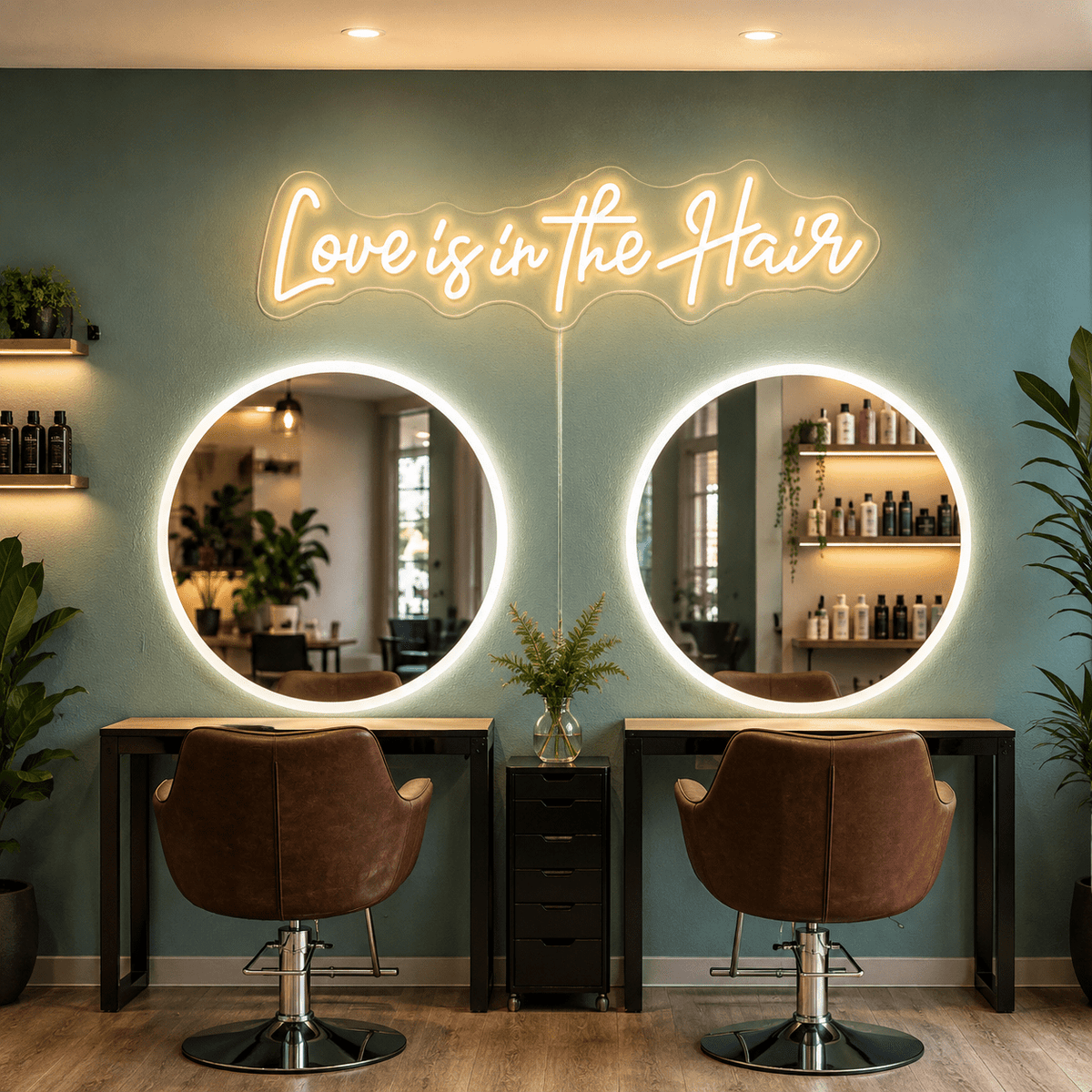 Love Is In The Hair LED Neon Sign Home Decor Wall Neon Sign - Shineneon
