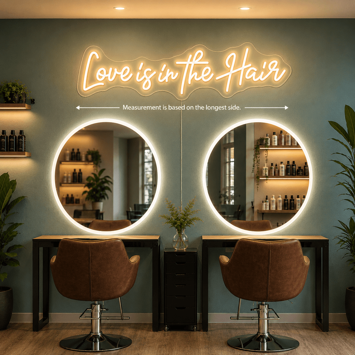 Love Is In The Hair LED Neon Sign Home Decor Wall Neon Sign - Shineneon