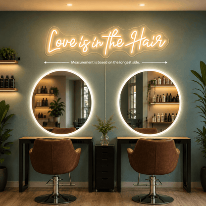 Love Is In The Hair LED Neon Sign Home Decor Wall Neon Sign - Shineneon