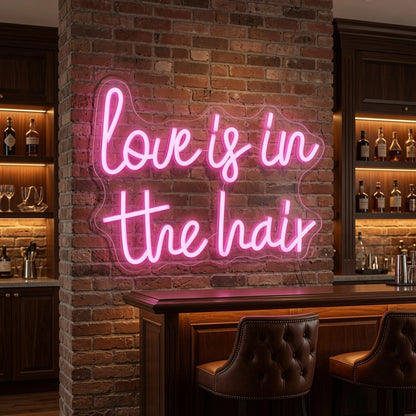 Love Is In The Hair LED Neon Sign Home Wall Art - 02 High-Converting Product Image
