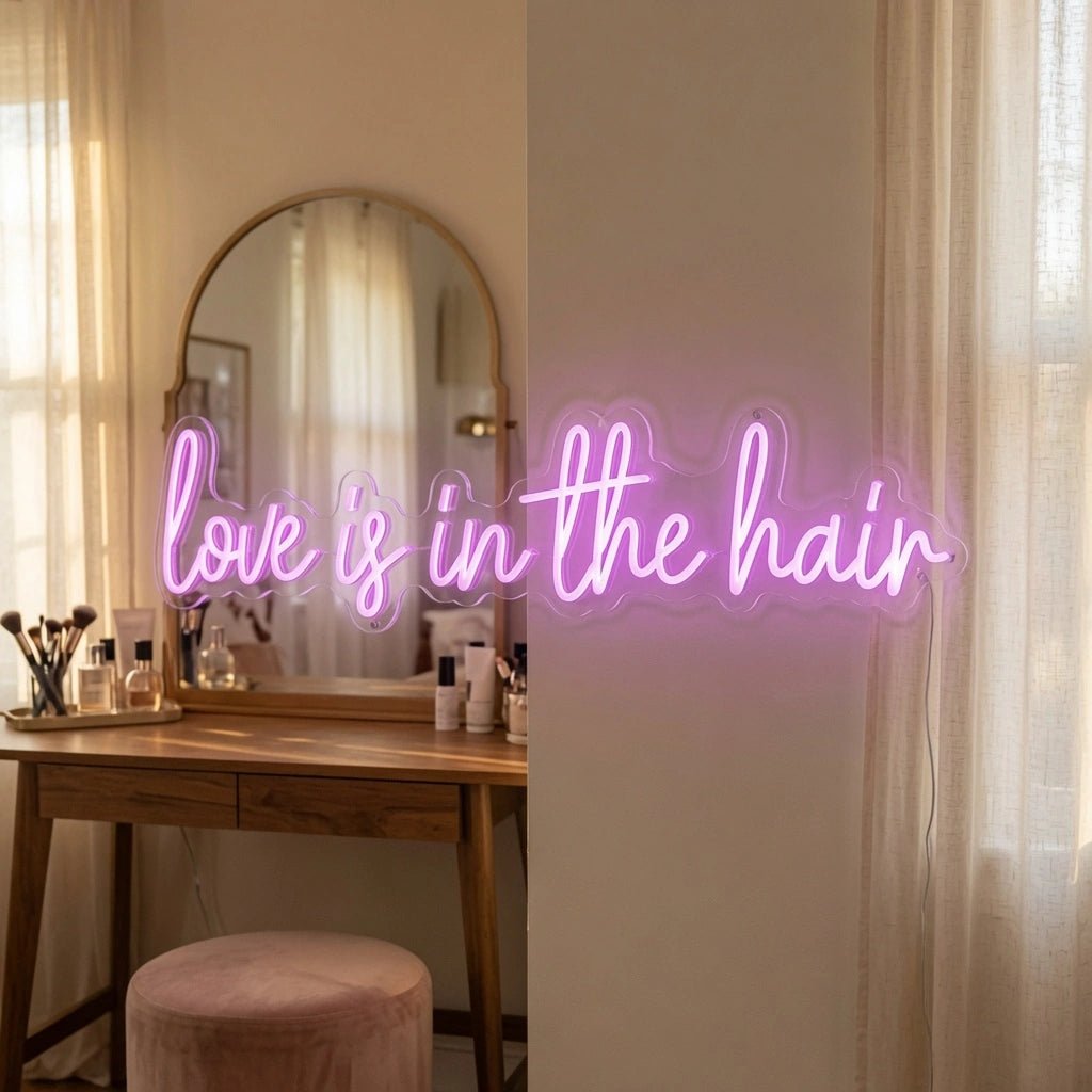 Love Is In The Hair LED Neon Sign Wall Neon Sign - Shineneon