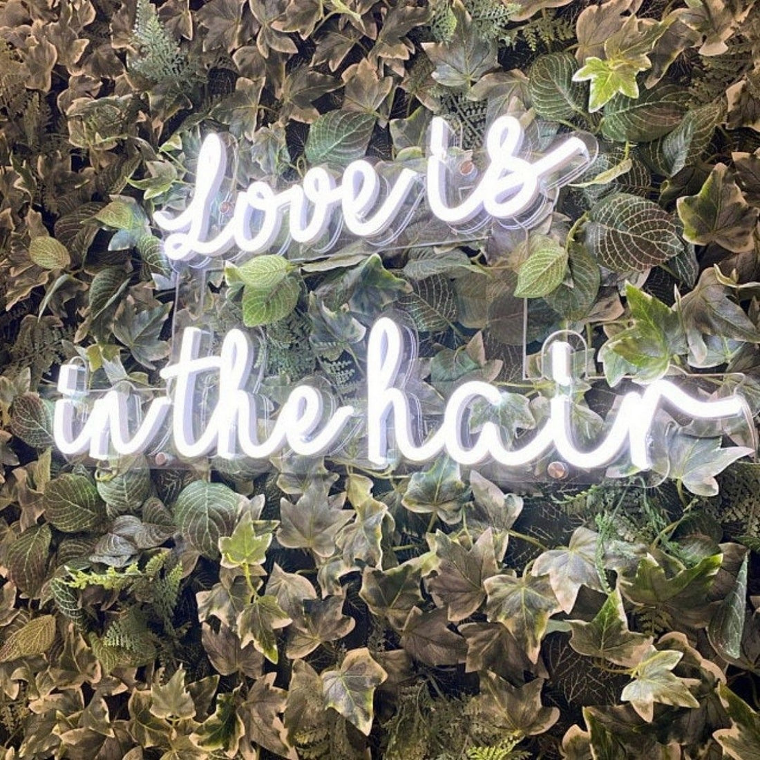 Love Is In The Hair Led Sign Business Neon Signs Wall Art