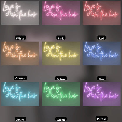 Love Is LED Neon Sign - 05 Color Grid