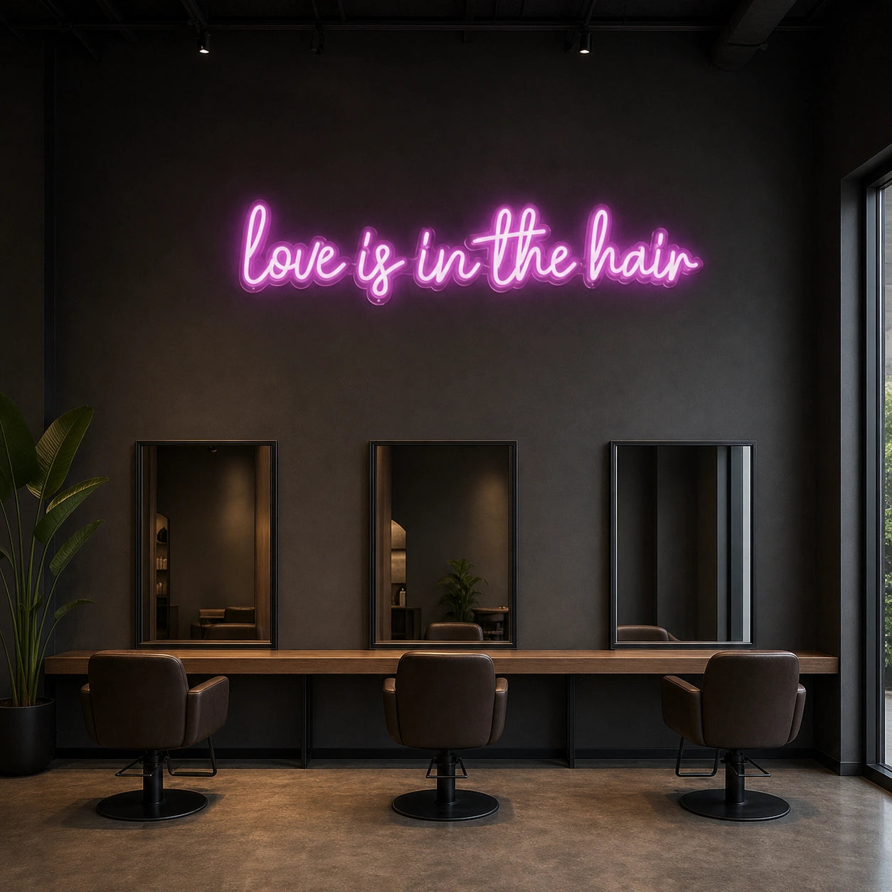 Love Is LED Neon Sign Garage Neon Sign size image