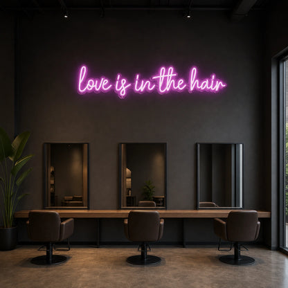 Love Is LED Neon Sign Garage Neon Sign size image