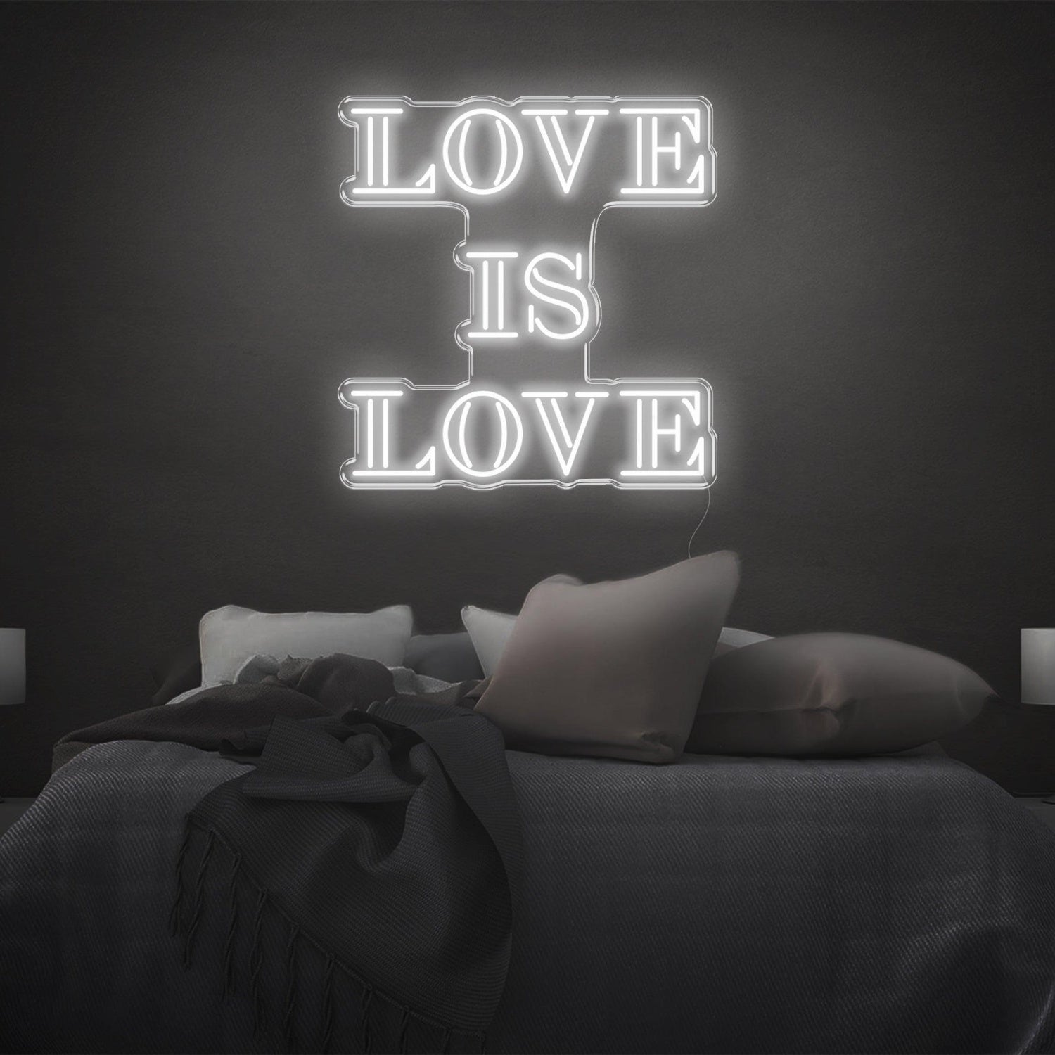 Love Is Love Bright Green Led Neon Sign For Bedroom Wall Decor | Shineneon