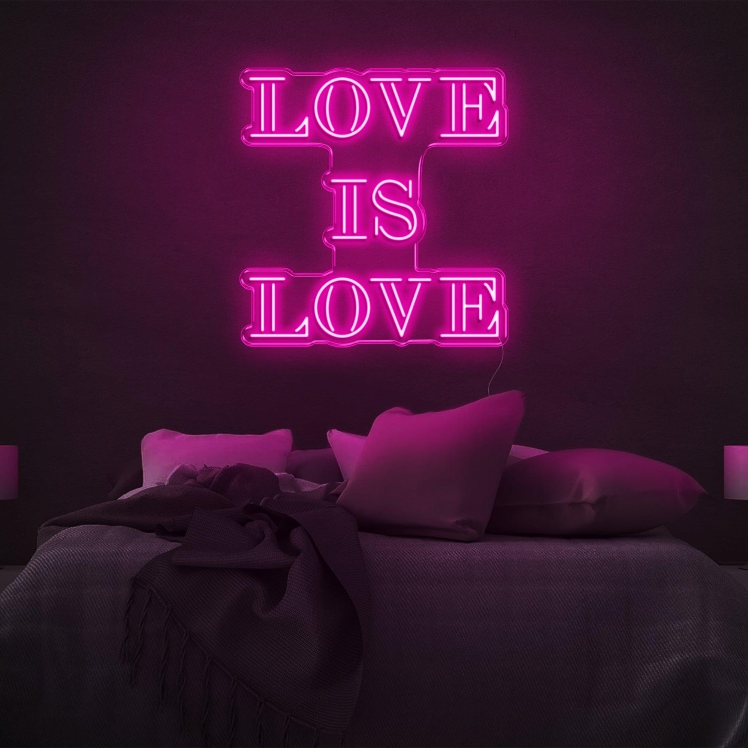 Love Is Love Bright Green Led Neon Sign For Bedroom Wall Decor | Shineneon