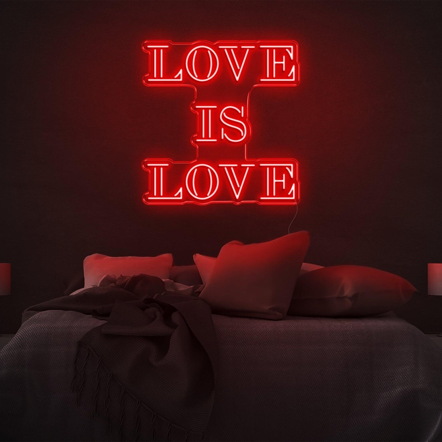 Love Is Love Bright Green Led Neon Sign For Bedroom Wall Decor | Shineneon