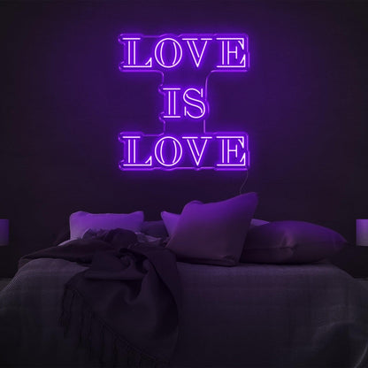 Love Is Love Bright Green Led Neon Sign For Bedroom Wall Decor | Shineneon