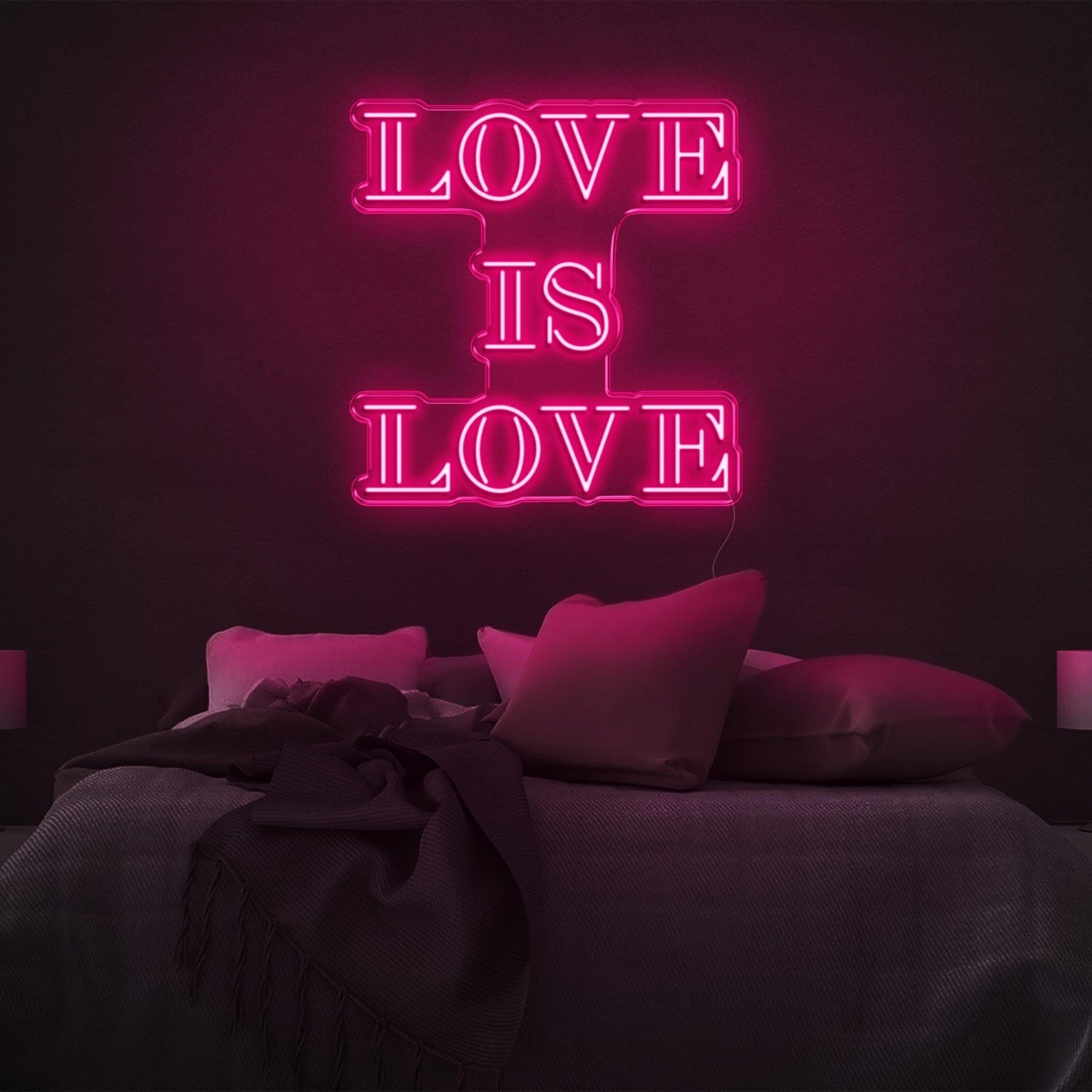 Love Is Love Bright Green Led Neon Sign For Bedroom Wall Decor | Shineneon