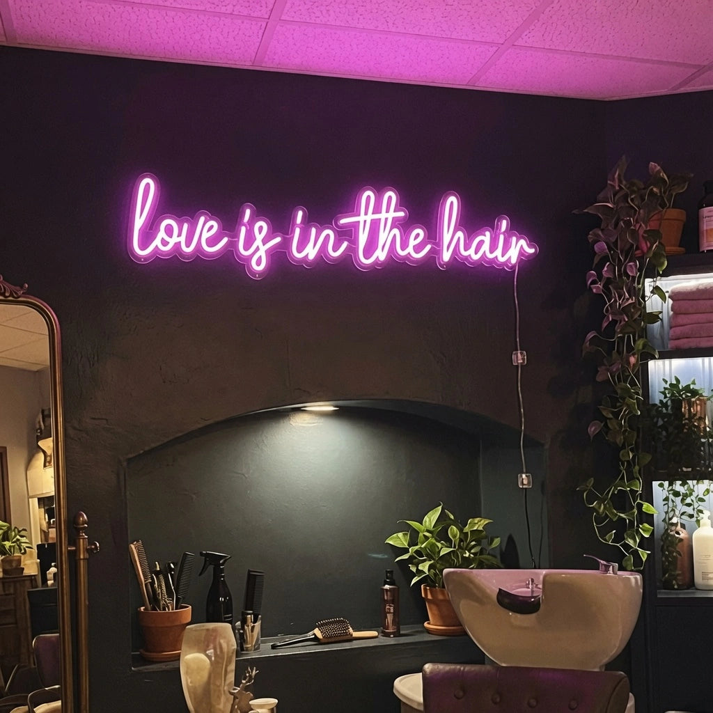 Love Is Shop Wall Decor LED Neon Sign - 03 Real Lifestyle Scene