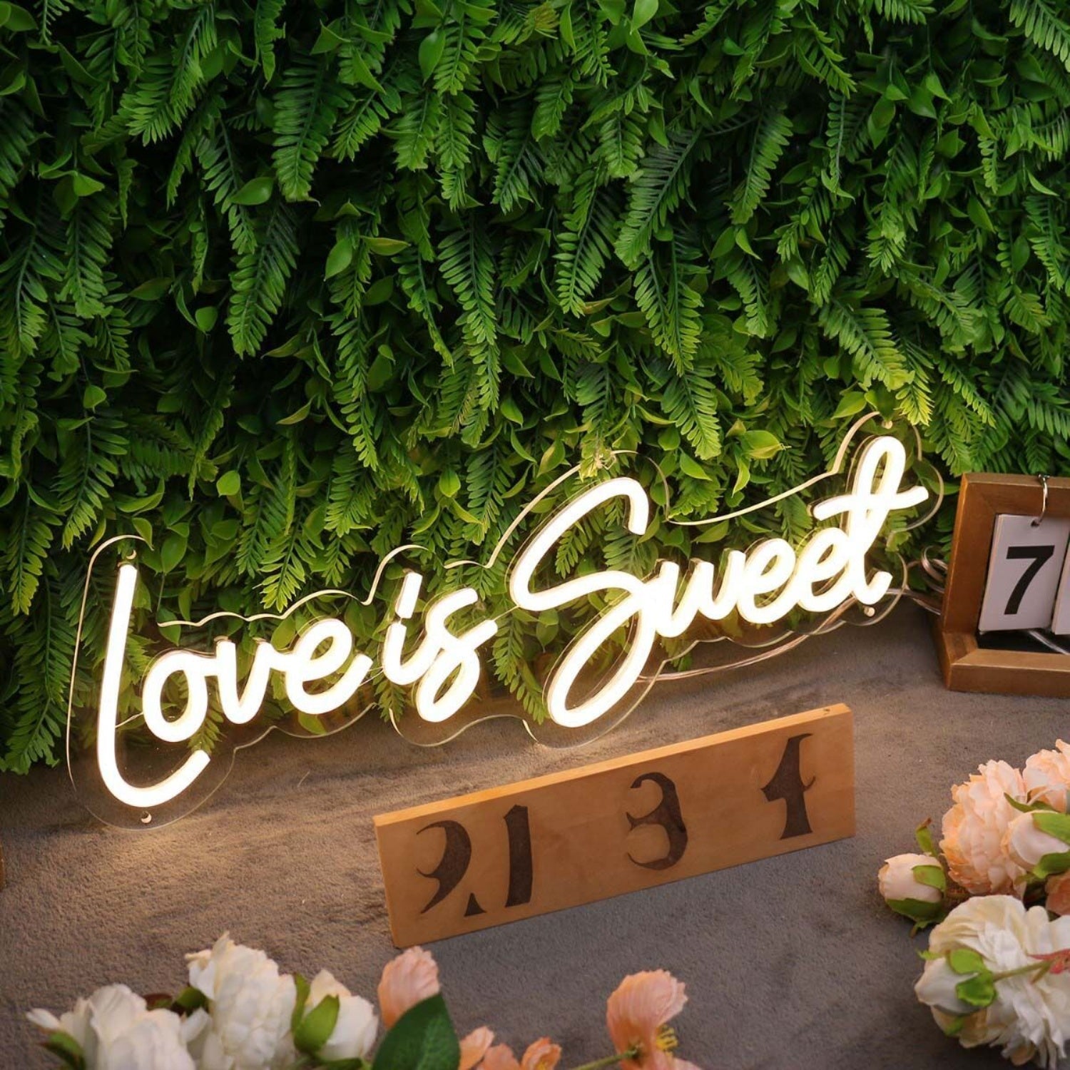 Love Is Sweet Yellow Led Neon Sign - Shineneon