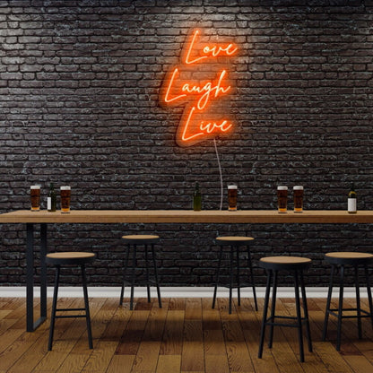 Love Laugh Live Led Neon Sign | Shineneon