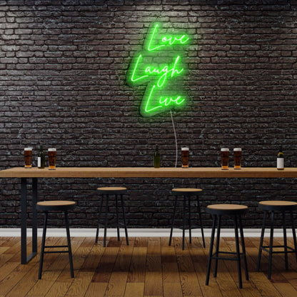 Love Laugh Live Led Neon Sign | Shineneon