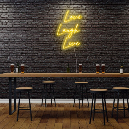 Love Laugh Live Led Neon Sign | Shineneon