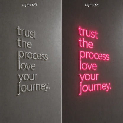 Love LED Neon Sign Garage Neon Sign day and night comparison