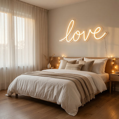 Love LED Neon Sign Wall Decor - 03 Real Lifestyle Scene