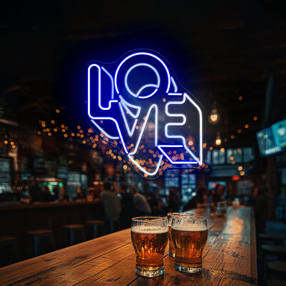 Love Letter Artistic Neon Signs Wall Art Led Signs