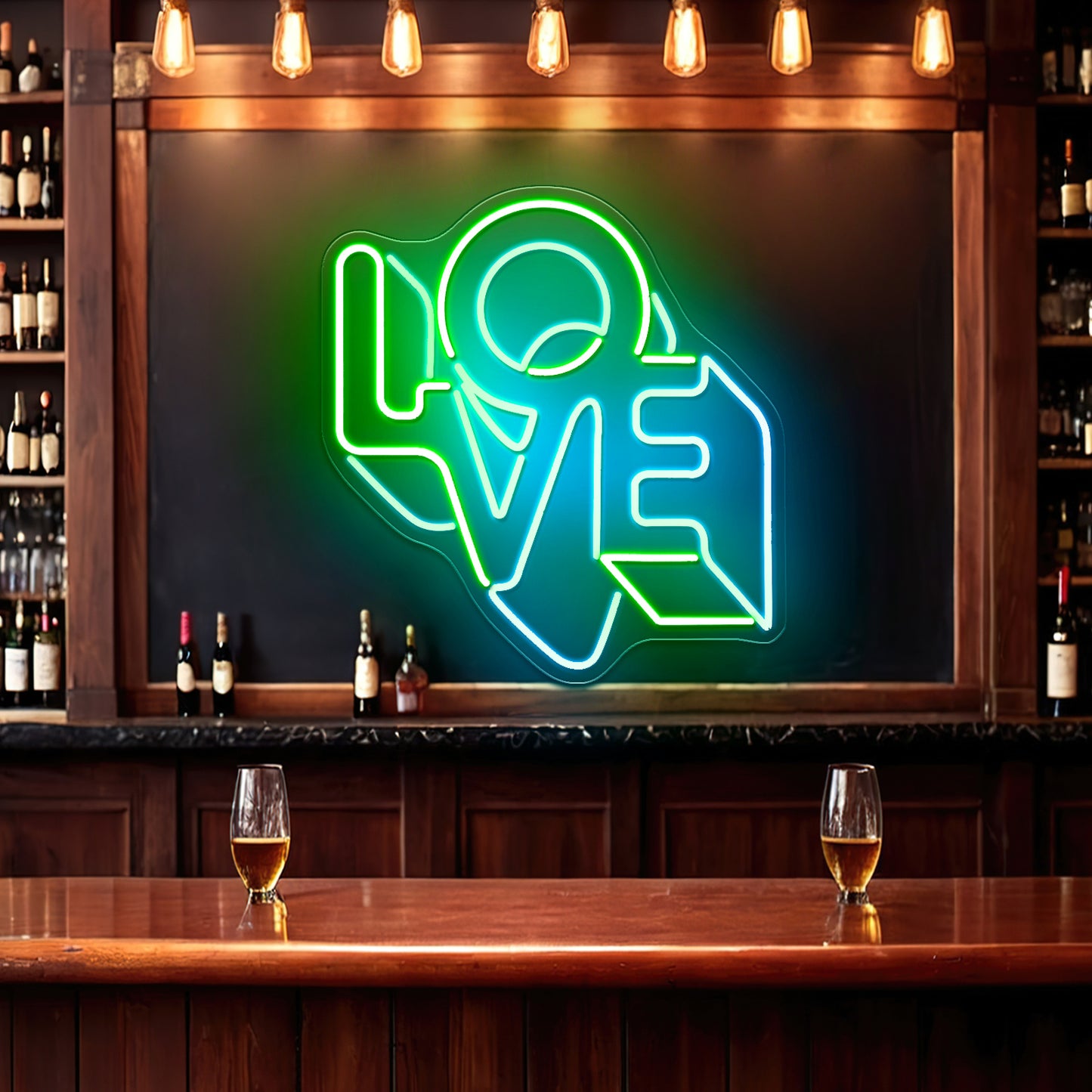 Love Letter Artistic Neon Signs Wall Art Led Signs