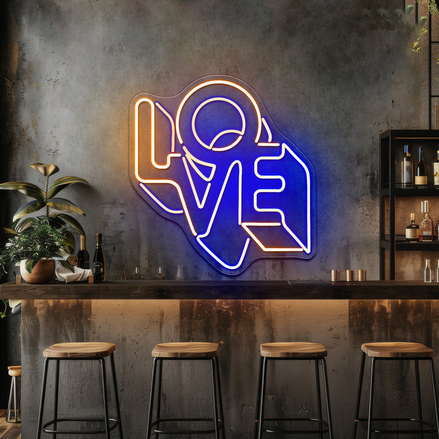 Love Letter Artistic Neon Signs Wall Art Led Signs