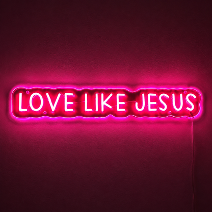 Love Like Jesus LED Neon Sign - 02 High-Converting Product Image