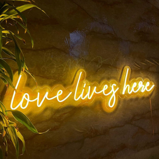 Love Live Here Led Sign Business Neon Sign