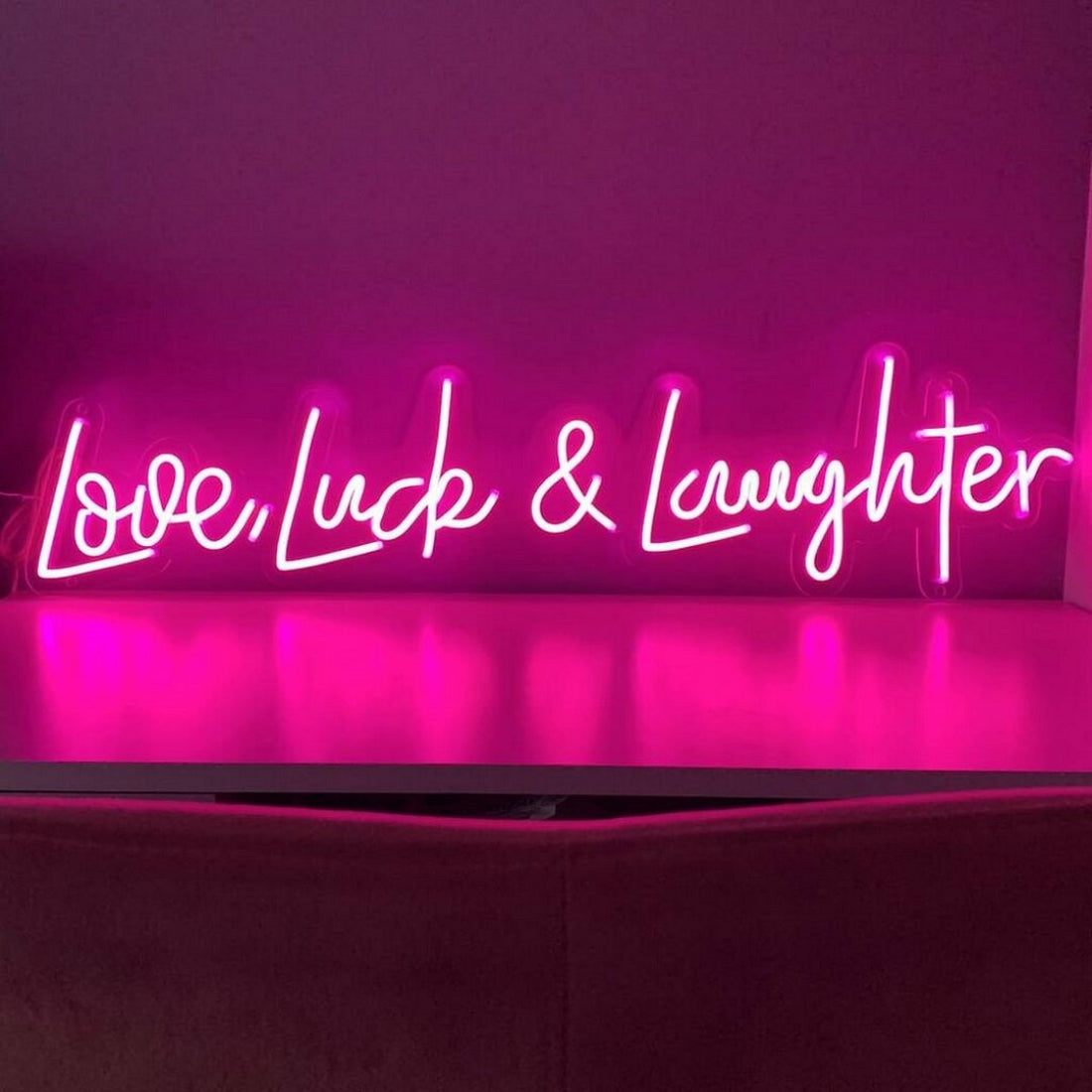 Love Luck And Laughter Led Sign Business Neon Sign