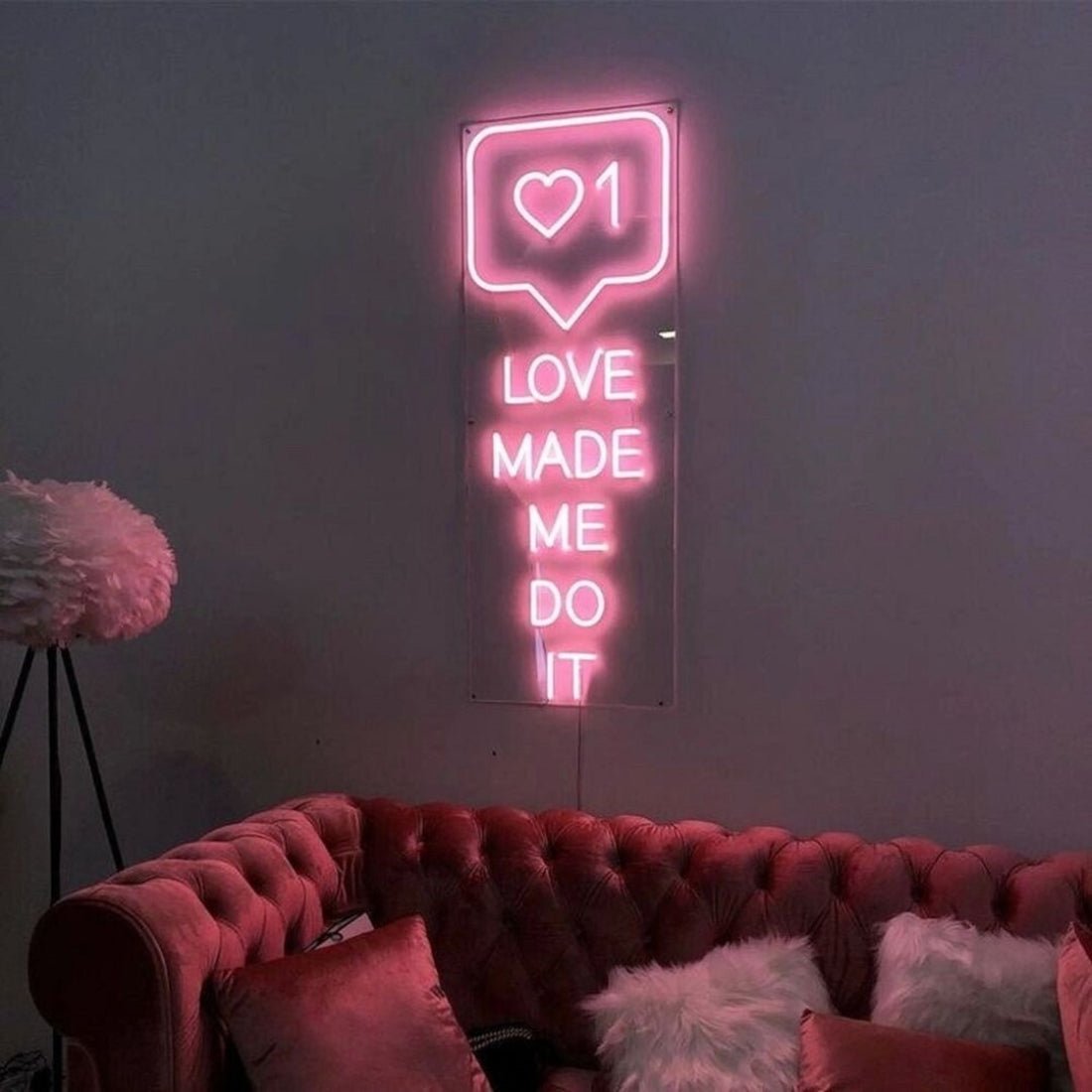 Love Made Me Do It Led Sign Business Neon Signs Wall Art - Shineneon
