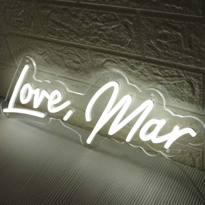 Love Mar White Led Neon Sign - Shineneon