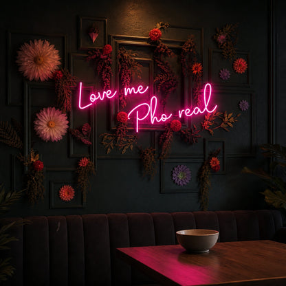 Love Me Real LED Neon Sign Man Cave Neon Sign high-converting product image