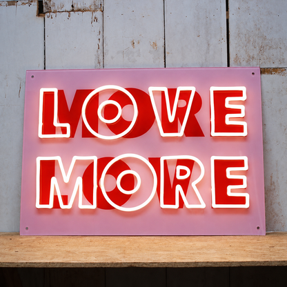 Love More LED Neon Sign - 01 Original Product Image