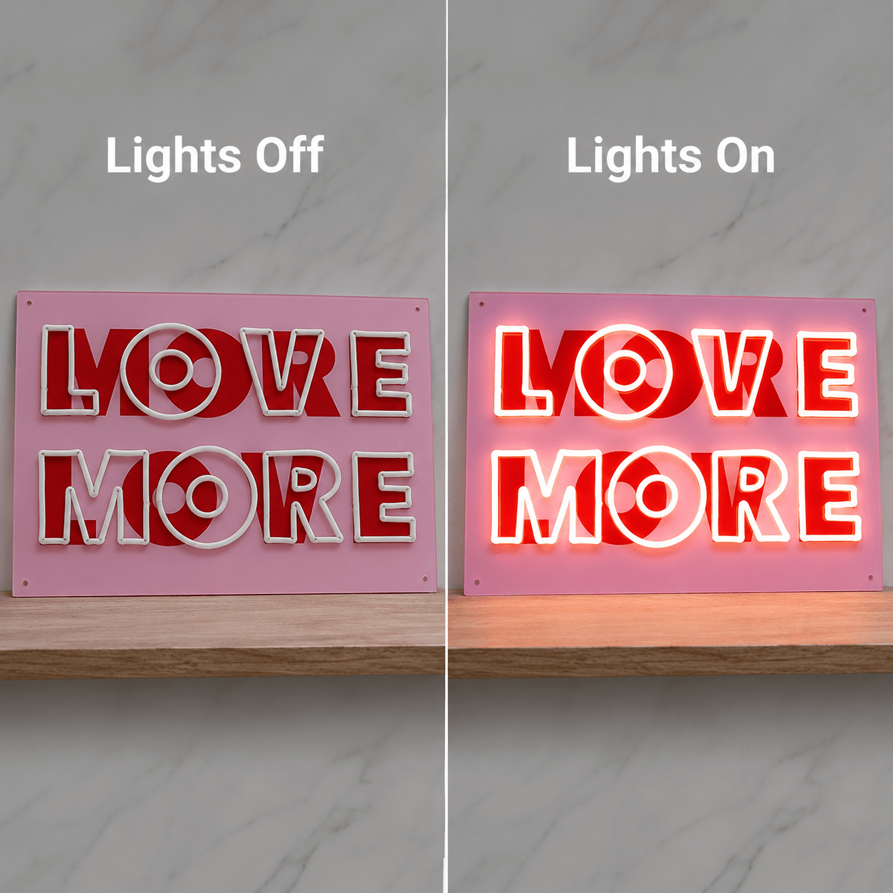 Love More LED Neon Sign - Shineneon