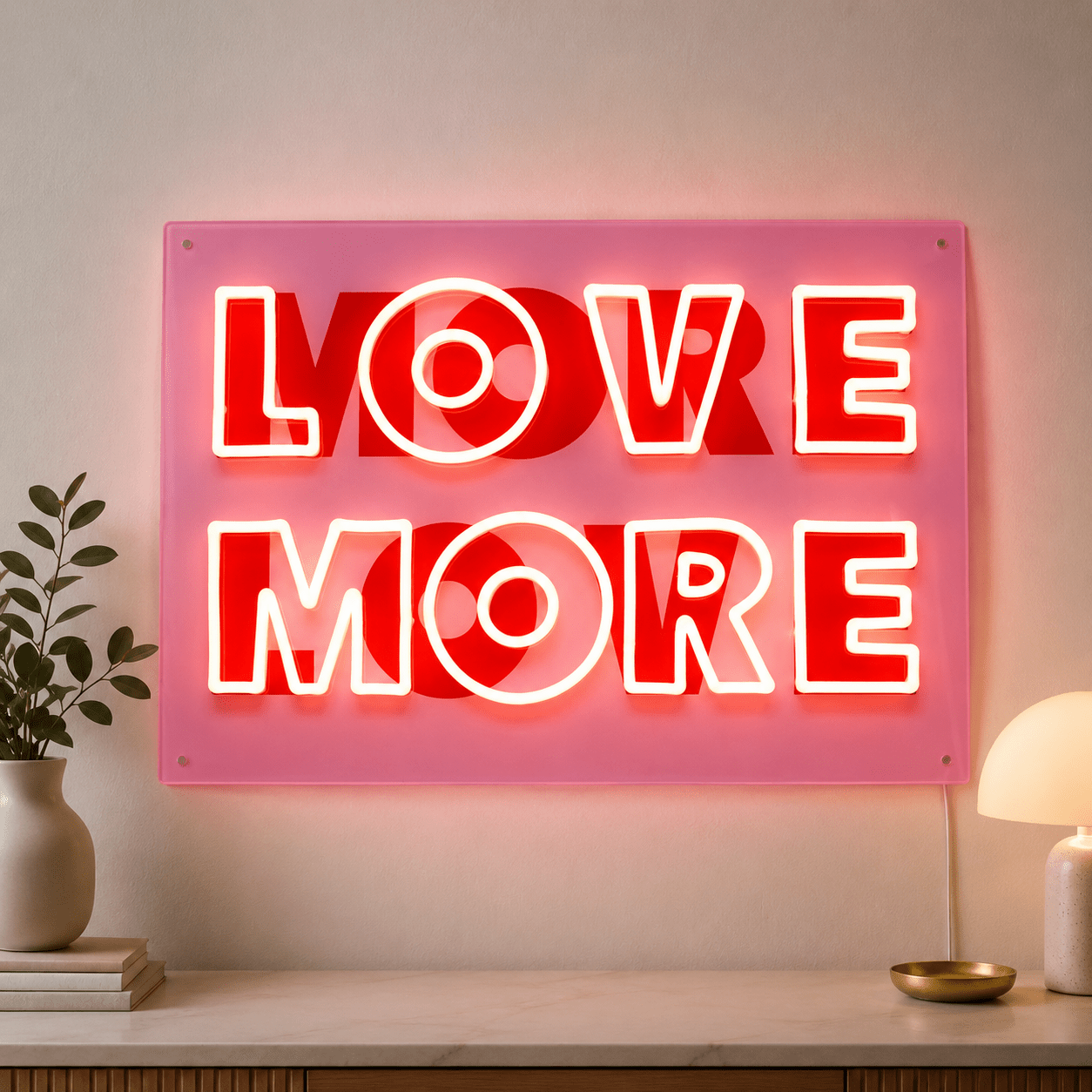 Love More LED Neon Sign - Shineneon