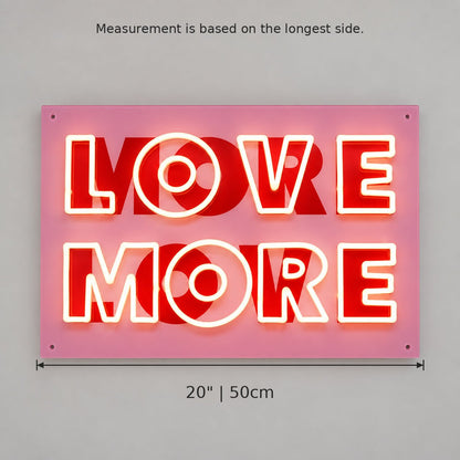 Love More LED Neon Sign GARAGE LED NEON SIGN - Shineneon