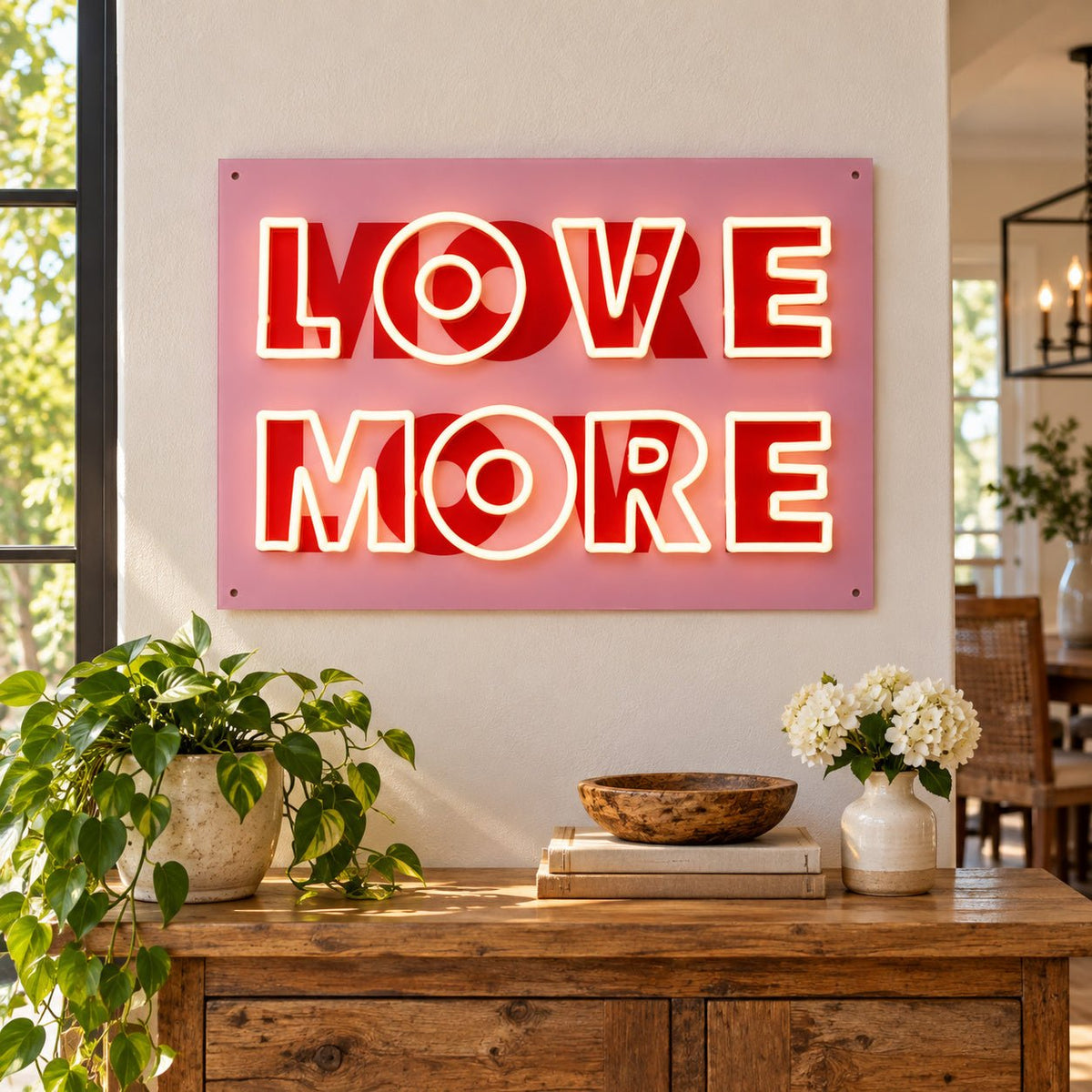 Love More LED Neon Sign GARAGE LED NEON SIGN - Shineneon