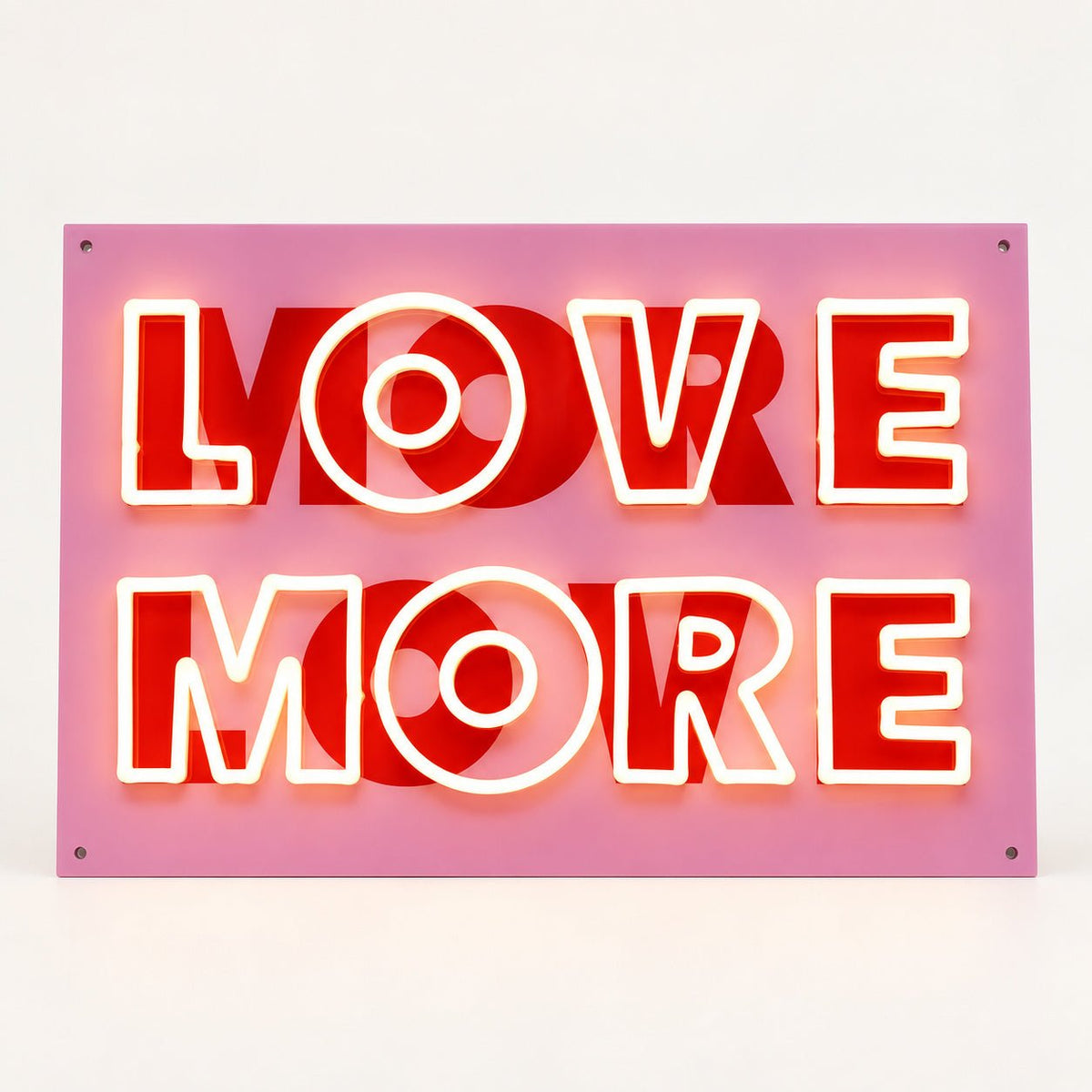 Love More LED Neon Sign GARAGE LED NEON SIGN - Shineneon