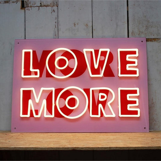 Love More Led Sign Business Neon Sign