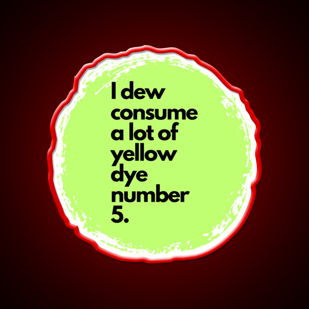 Love Mountain Dew Fast Food Led Neon Sign For Burger Place Rgb Color