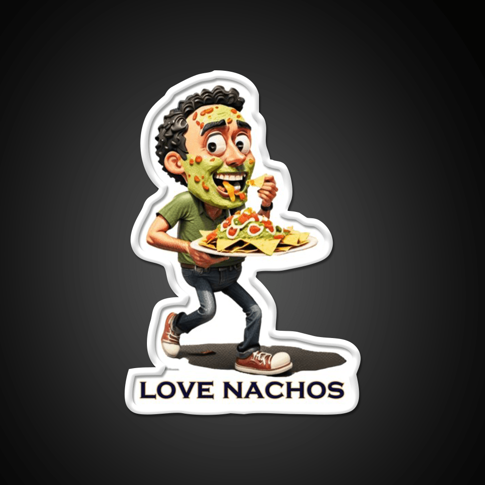Love Nachos Fast Food Led Neon Sign For Burger Place Rgb Color - Shineneon