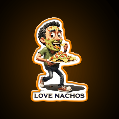 Love Nachos Fast Food Led Neon Sign For Burger Place Rgb Color - Shineneon