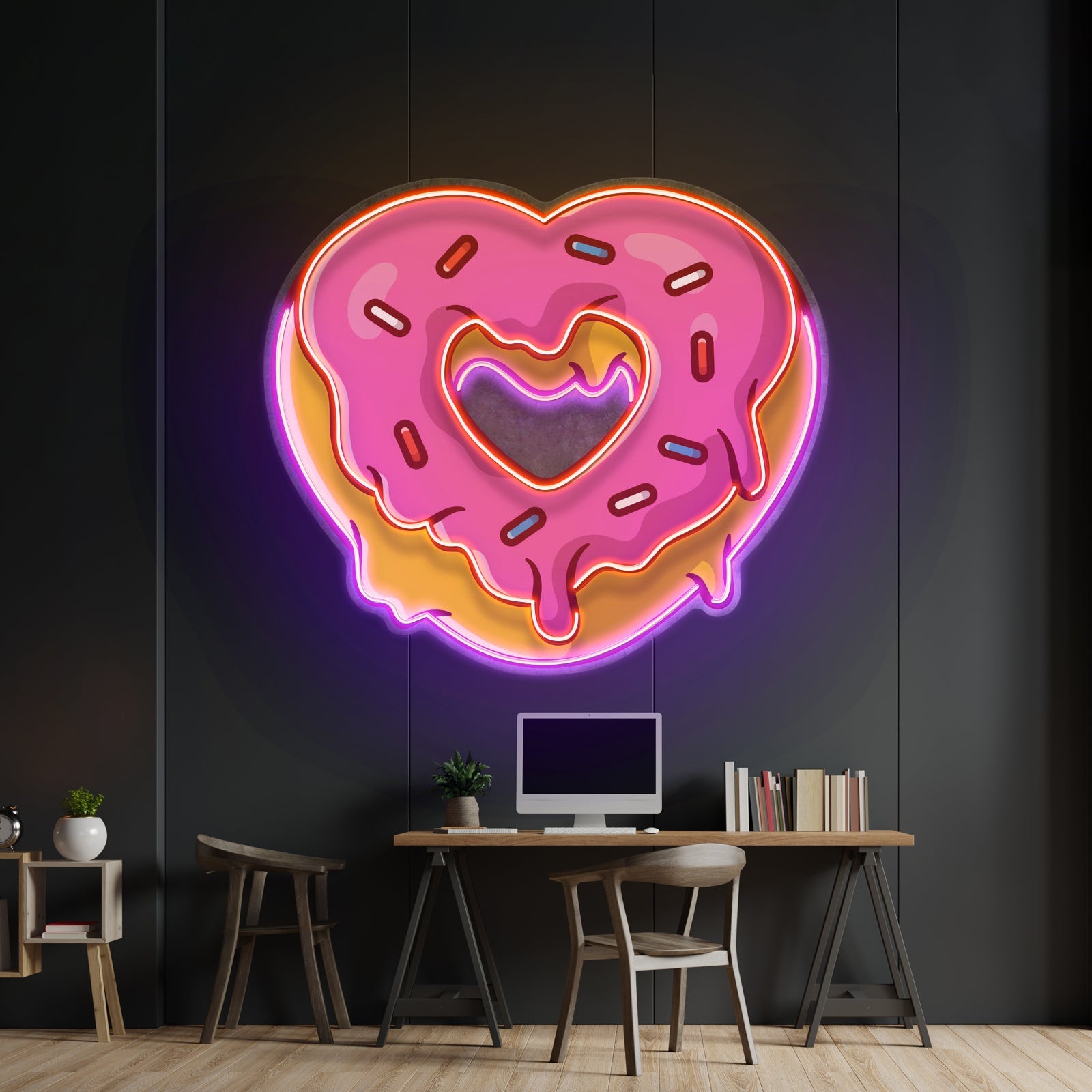 Love Neon Sign Wedding Sign Valentines Neon Heart Sign - Shineneon
