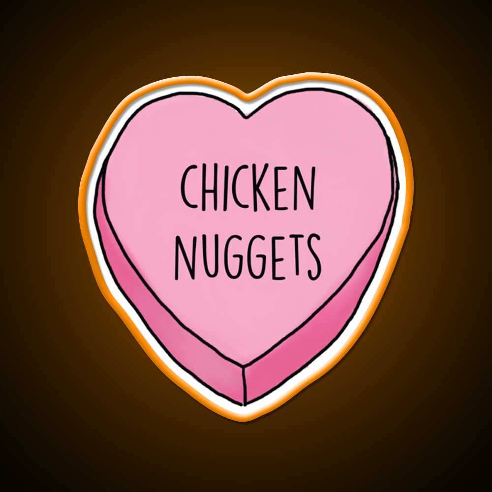 Love Nuggs Fast Food Led Neon Sign For Burger Place Rgb Color - Shineneon
