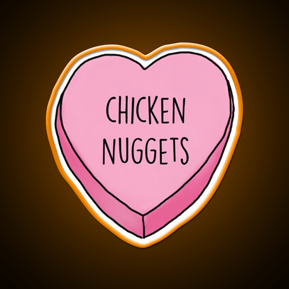 Love Nuggs Fast Food Led Neon Sign For Burger Place Rgb Color - Shineneon