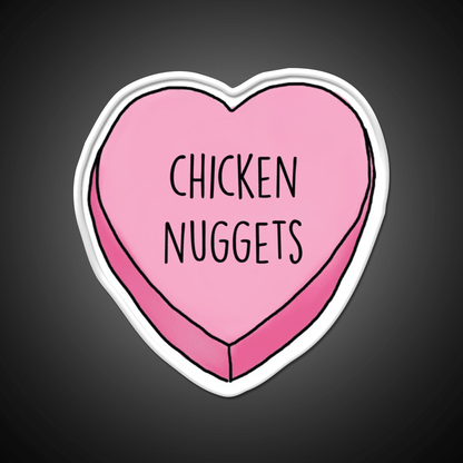 Love Nuggs Fast Food Led Neon Sign For Burger Place Rgb Color - Shineneon