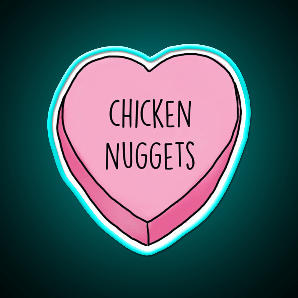 Love Nuggs Fast Food Led Neon Sign For Burger Place Rgb Color - Shineneon