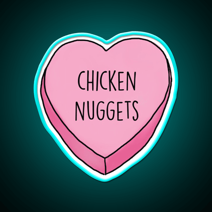 Love Nuggs Fast Food Led Neon Sign For Burger Place Rgb Color - Shineneon