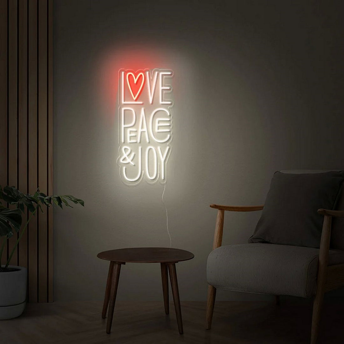 Love Peace And Joy Led Sign Business Neon Sign