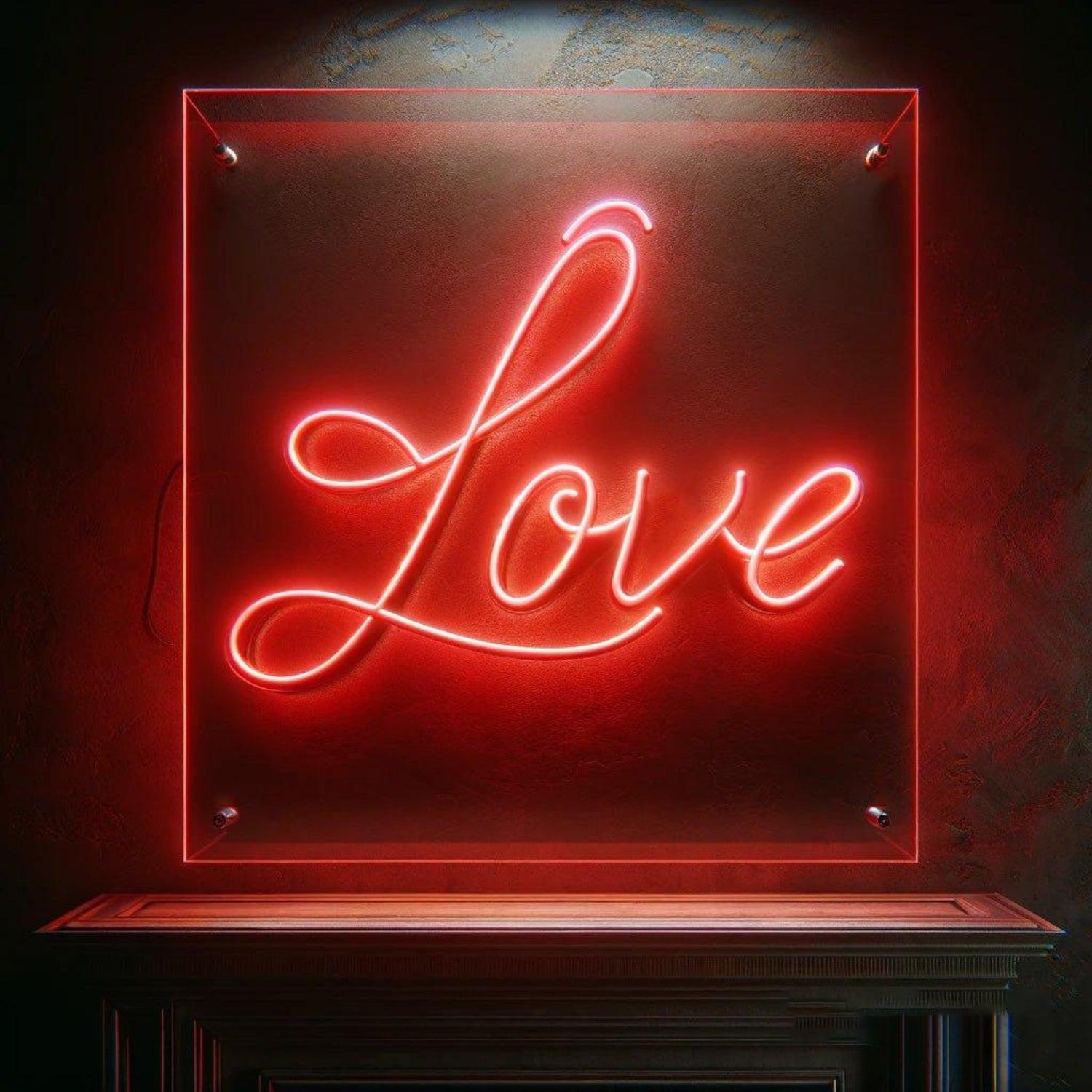 Love Red Led Neon Sign Romantic Bedroom Wall Decor For Couples | Shineneon