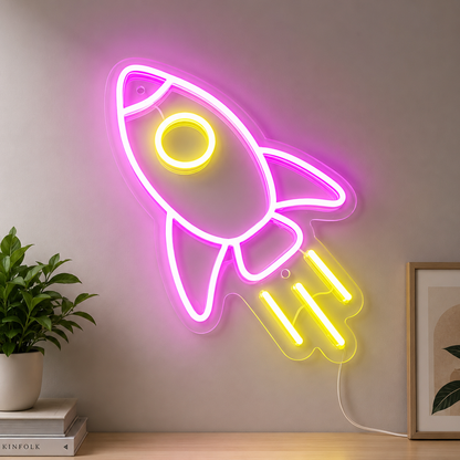 Love Rocket Script Bedroom LED Neon Sign main product image